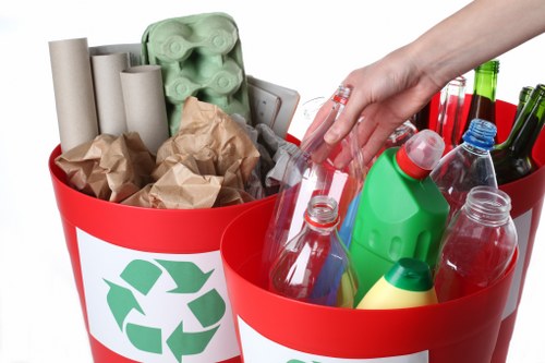 Eco-friendly waste disposal in Shoreditch business district